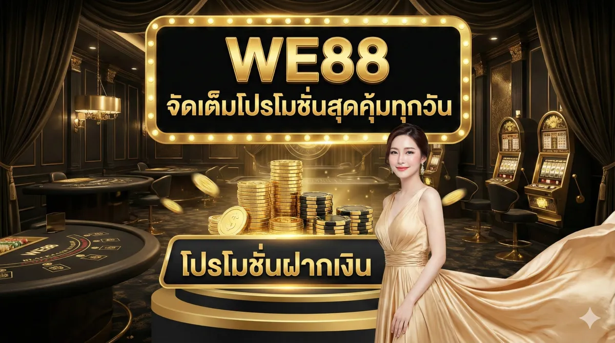 WE88 จัดเต็มโปรโมชั่นสุดคุ้มทุกวัน